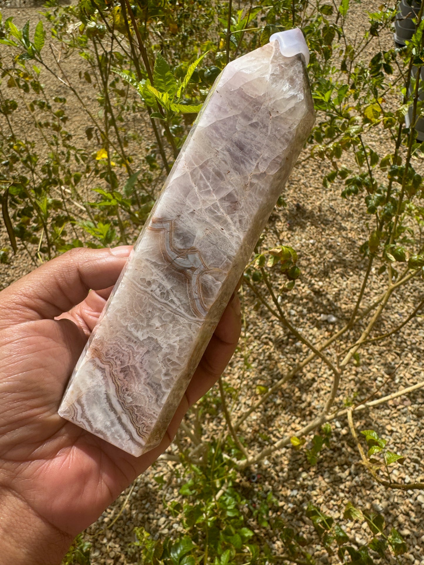 Amethyst Laced Agate Tower